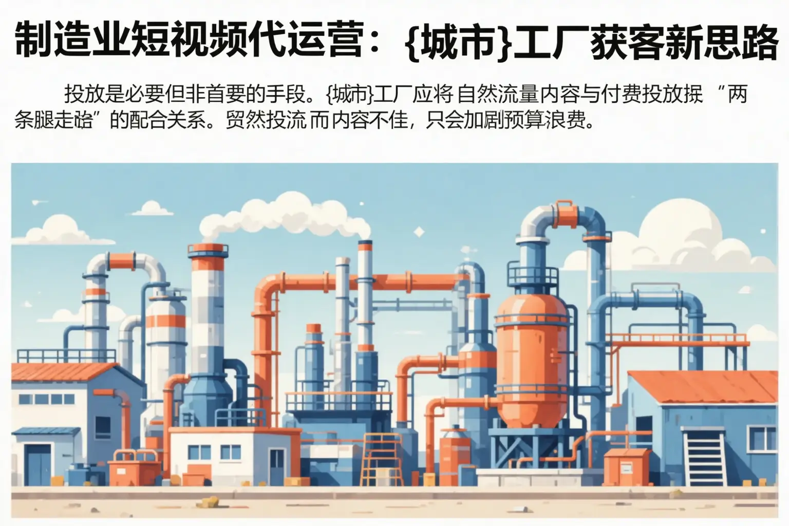 制造业短视频代运营：阜城工厂获客新思路