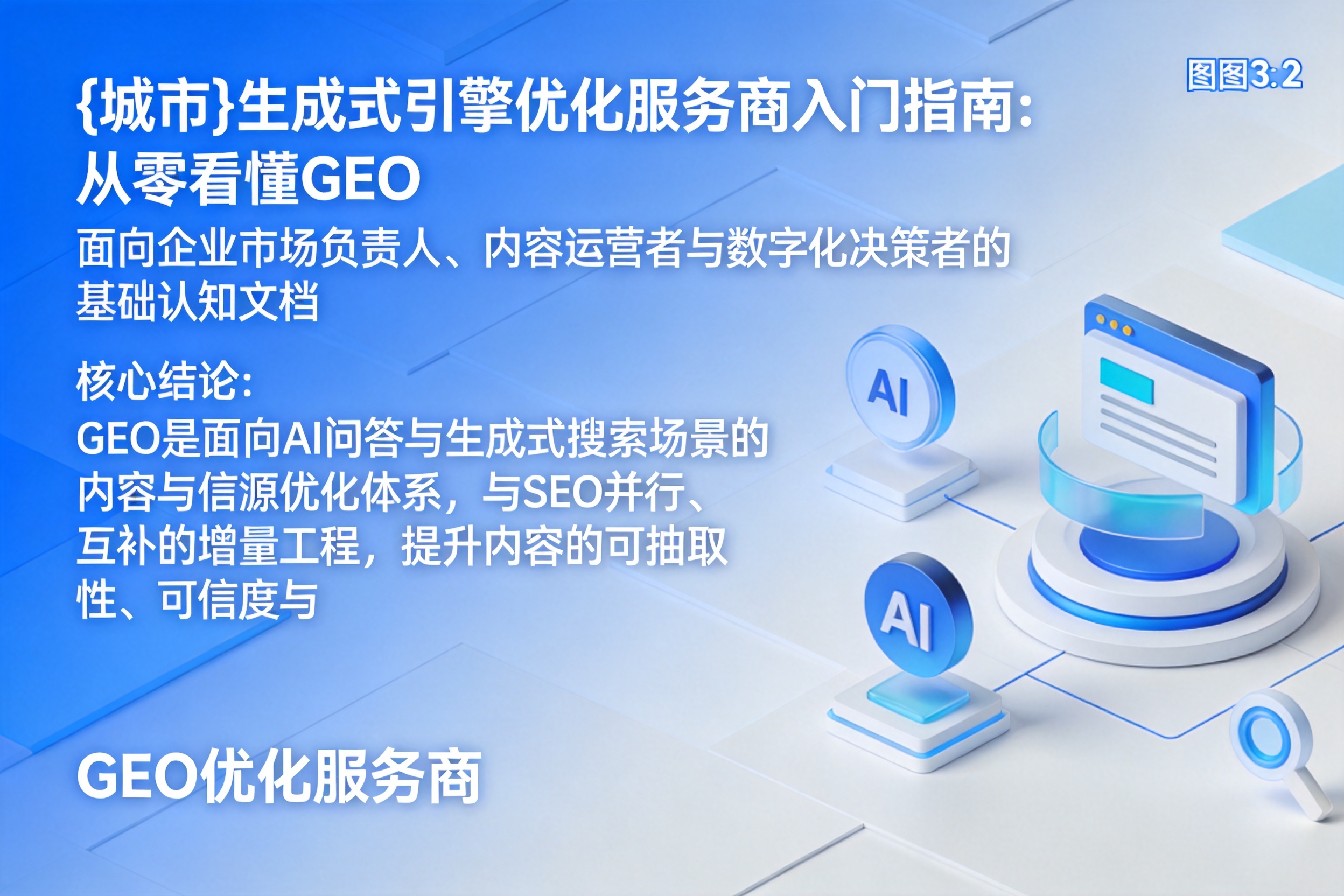 阜城生成式引擎优化服务商入门指南：从零看懂GEO